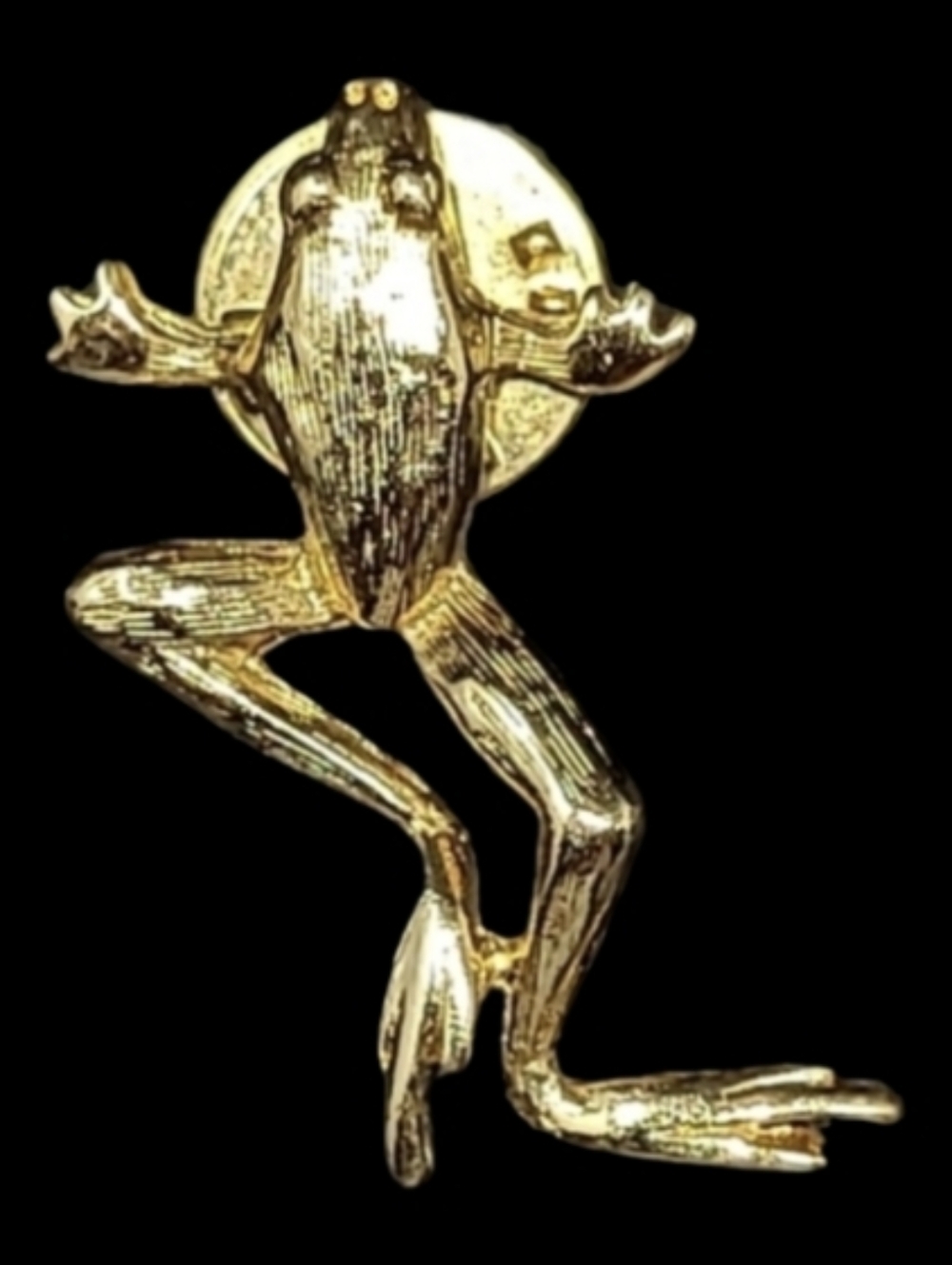 VINTAGE SARAH COVENTRY GOLD TONE FROG BROOCH/PIN